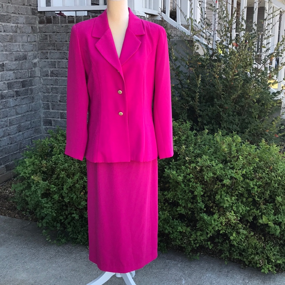 Size 12 Katherine Kay Fuchsia Suit